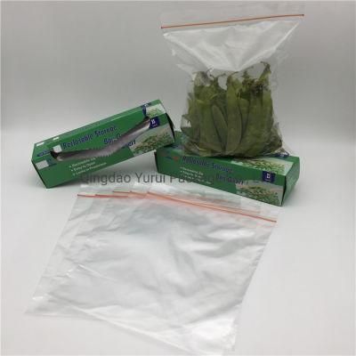 Food Gradefresh Frozen Food Storage Zipper Freezer Bag with Retail Box