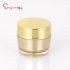 15g Hot Sale Luxury Empty Plasic Gold Cream Jar for Skin Care