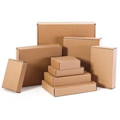 Supplier Custom Logo Eco Friendly Brown Kraft Paper Package Postal Mailer Box Packaging