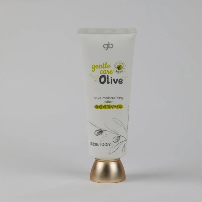 Customize Size Plastic Soft Touch Cosmetic Packaging for Olive Moisturizing Lotion Tube