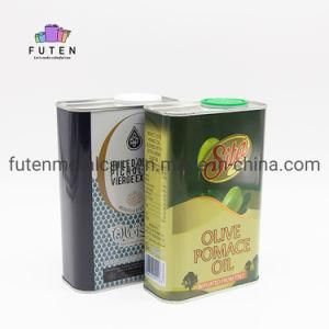 French Hot Sale Huile D&prime;olive Food Grade Packing Olive Oil Tin Can