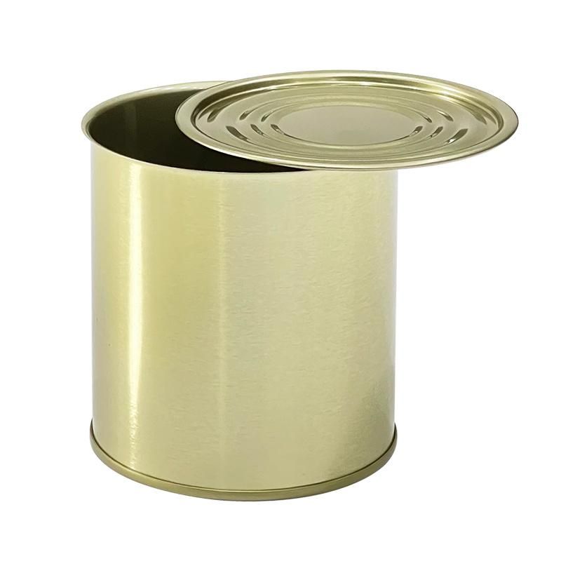 890# Hotsale Empty Golden Food Tin Can Manufacturer