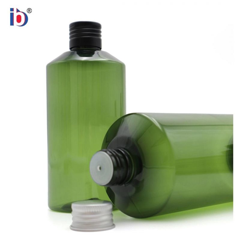 Green Transparent Shower Gel Shampoo Split Bottling Crown Cap Plastic Cosmetic Bottle