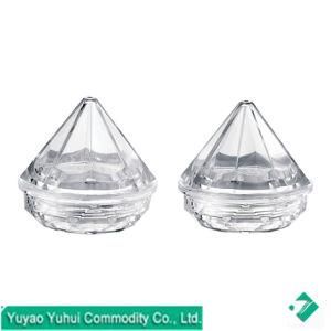 Shaped Like a Diamond Plastic Jar for Cosmetic Packaging