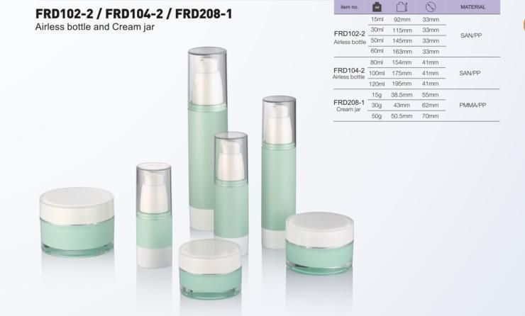 Airless Bottle for Eye Cleam and Day Cream or Night Cream Environmentally Friendly Vacuum Bottle