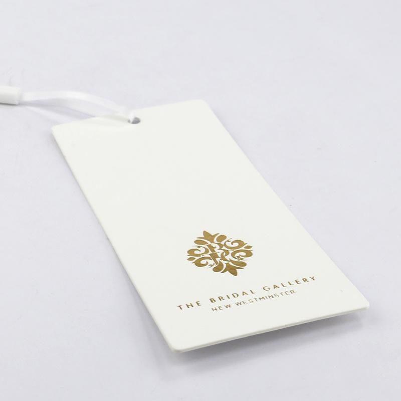 High Quality Gold Foil Hot Stamp 600GSM Coated Paper Hangtag