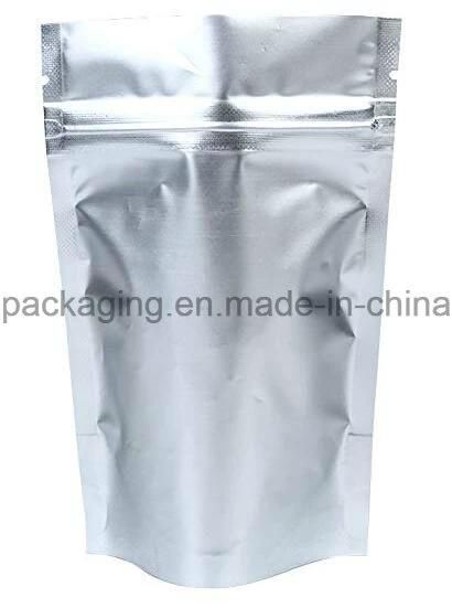 Clear 4mil Reclosable Mylar Foil Ziplock Bags Stand up Food Pouches