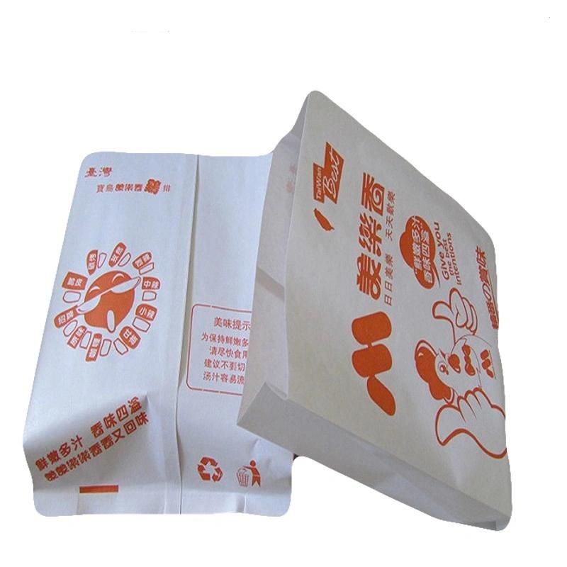 Greaseproof Food Packaging Hamburger Sandwich Paper Bag