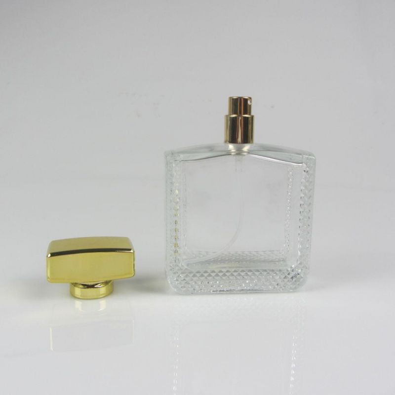 Luxury Recyclable Clear Glass Perfume Bottle with Pump Spray Cap