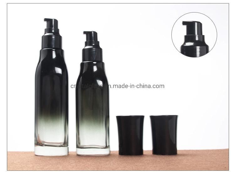 China Glass Pump Bottle with Lotion Head