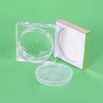 High-Grade Clear Base Golden Round Loose Powder Eyeshadow Case for Loose Powder Case