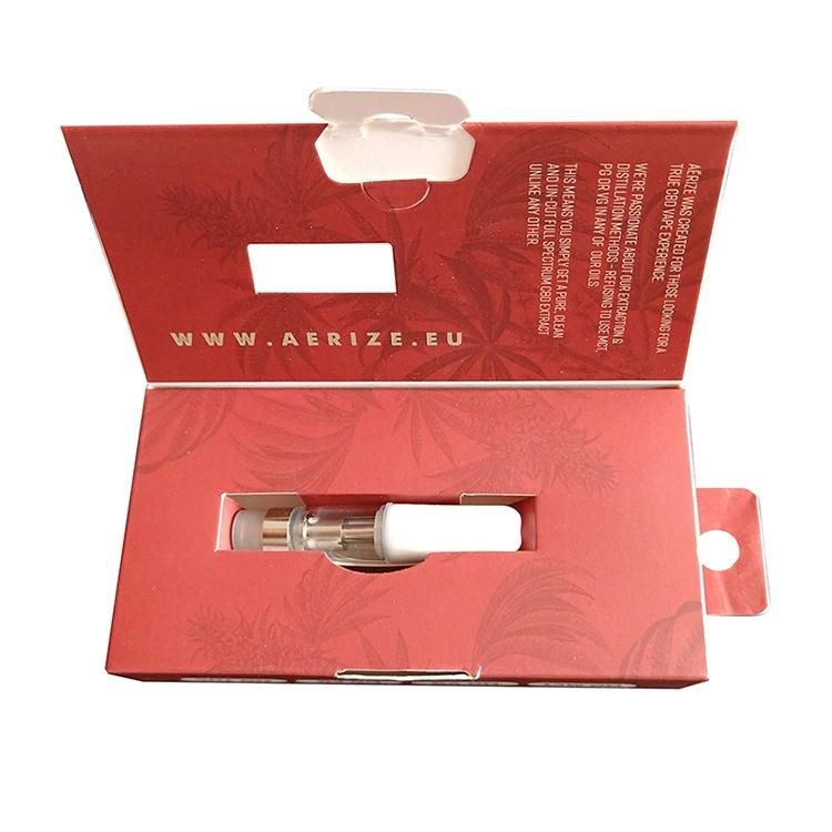 Custom PVC Small Window and Hook Vape Cartridge Packaging