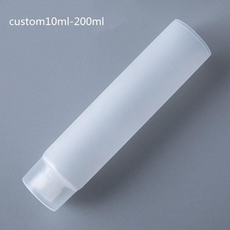 100ml Customized White Cosmetic Plastic Bottle Hose for Hand Cream/ Pigment/ Cleansing Cream/Toothpaste Packaging Bottle Plastic Soft Tube