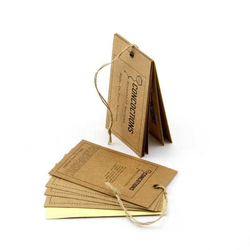 Custom Kraft Paper Tag Sticker Hangtag