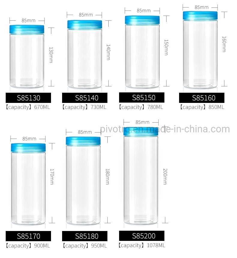 420ml 470ml 500ml 630ml 670ml Clear Plastic Bottle for Food Storage