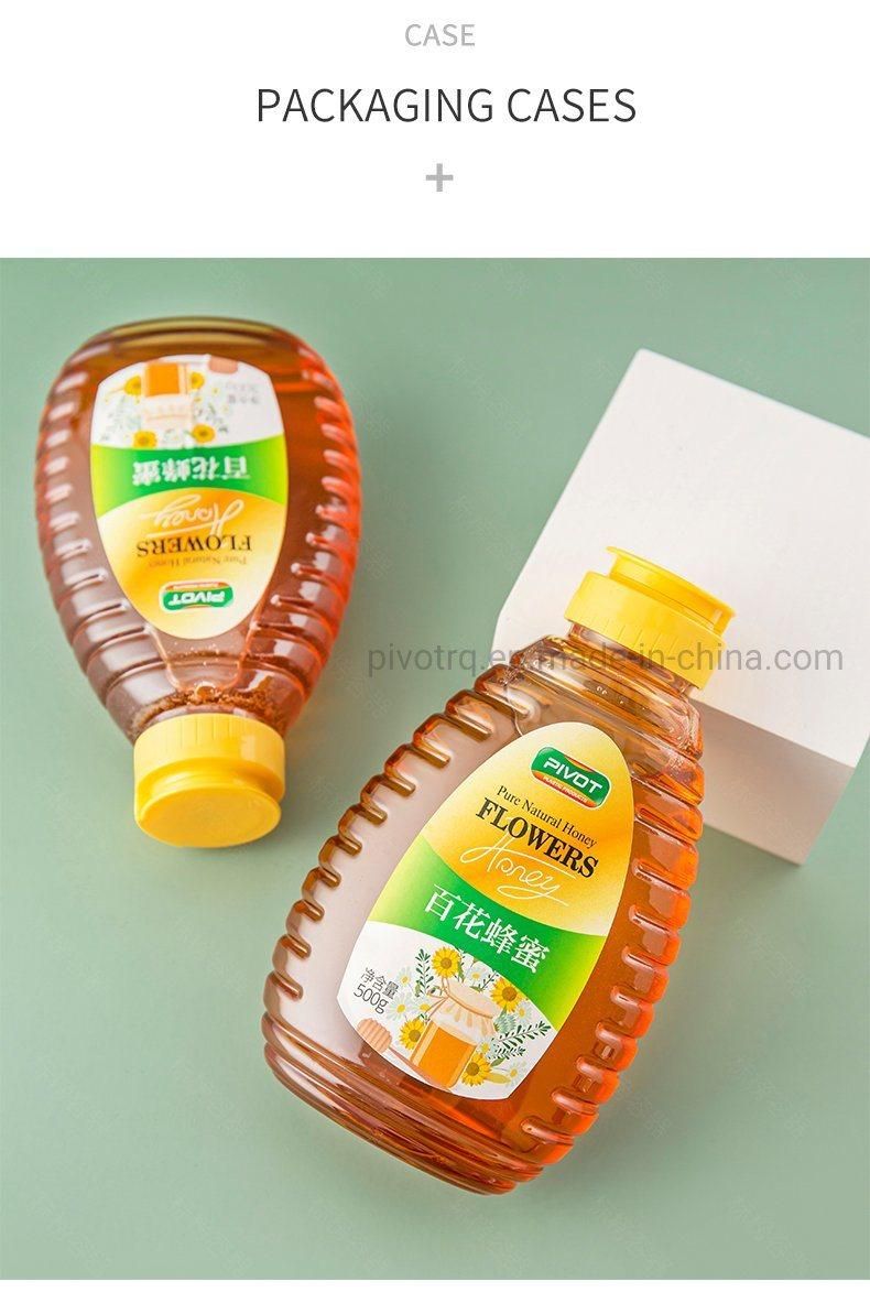 500g Honey Squeeze Bottle with Silicone Valve Cap for Honey Packaging