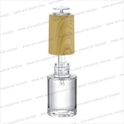 10ml Winpack Hot Sale Acrylic Lotion Cosmetic Clear Bottle Acrylic with Bamboo Dropper Free Sample