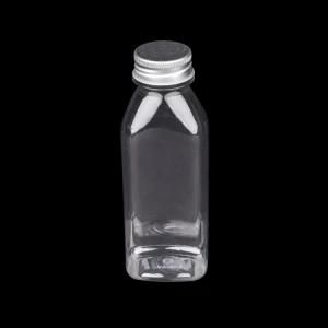 Wholesale 8oz 12oz 16oz Clear Food Grade Pet Square Beverage Plastic Juice and Water Bottle