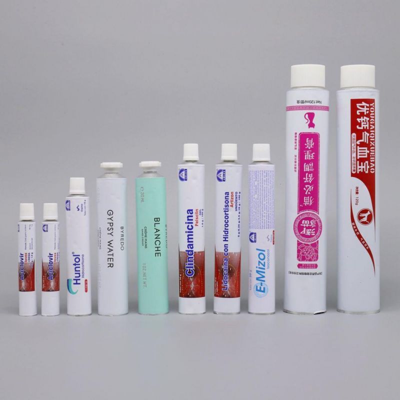 Empty Soft Squeeze Hair Color Aluminum Cosmetic Packaging Tube 60ml 100ml 120ml