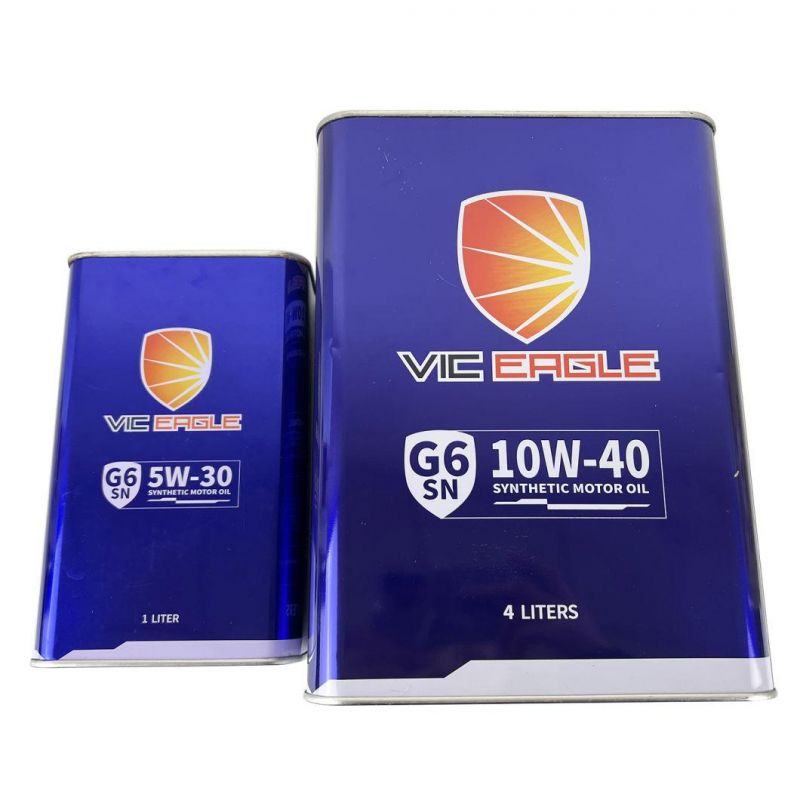 4L F-Style Square Engine Car Engine. Lubricating Oil Tin Cans