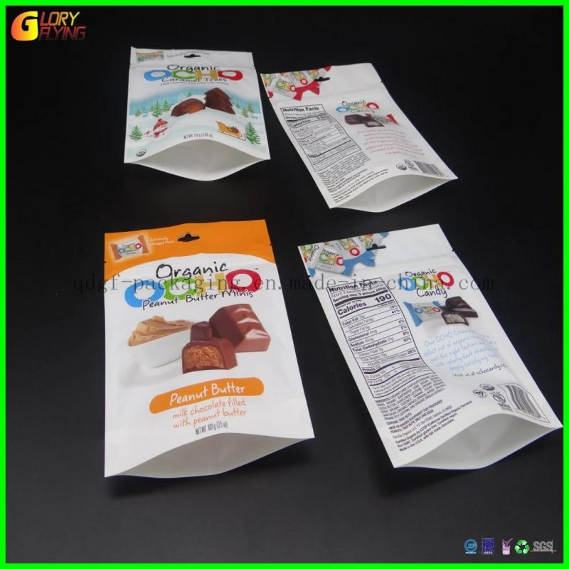 Plastic Flexible Food Packaging Chocolate Coffee Tea Petnuts Snack Dry Fruits Pouches Fin Seal Bags Doypack Packaging Bag