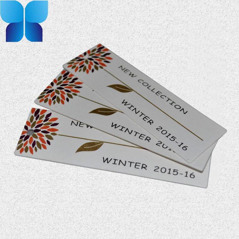 Eco-Friendly White Paper Swing Tag for Apparel Accessories