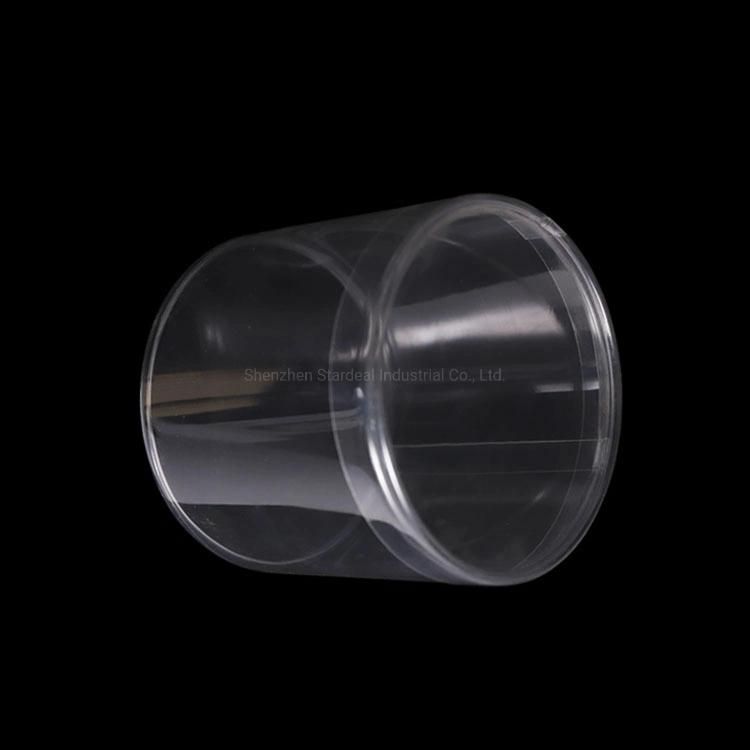 Custom Box Plastic Cylinder Containers Round Clear Packaging Boxes