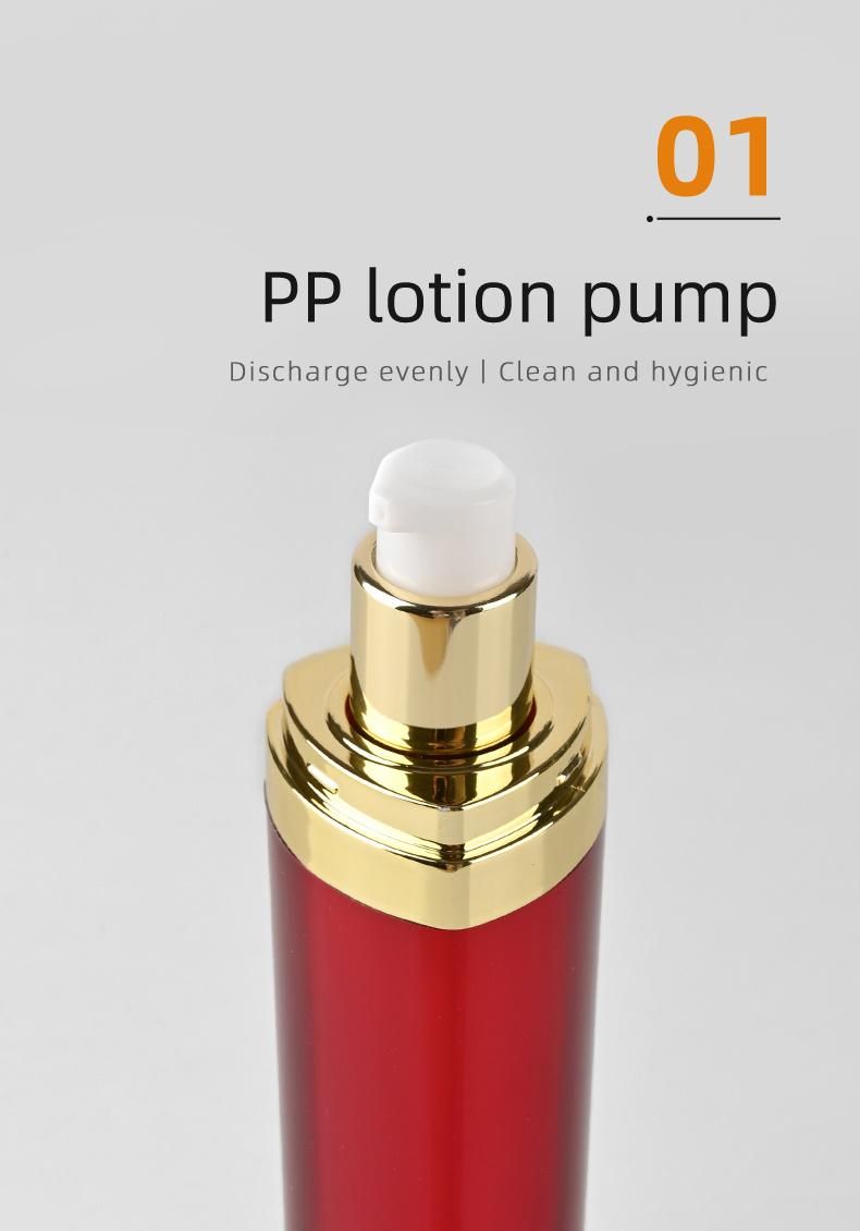 Customized Personal Care 30ml Pump Lotion Skincare Acrylic Bottle