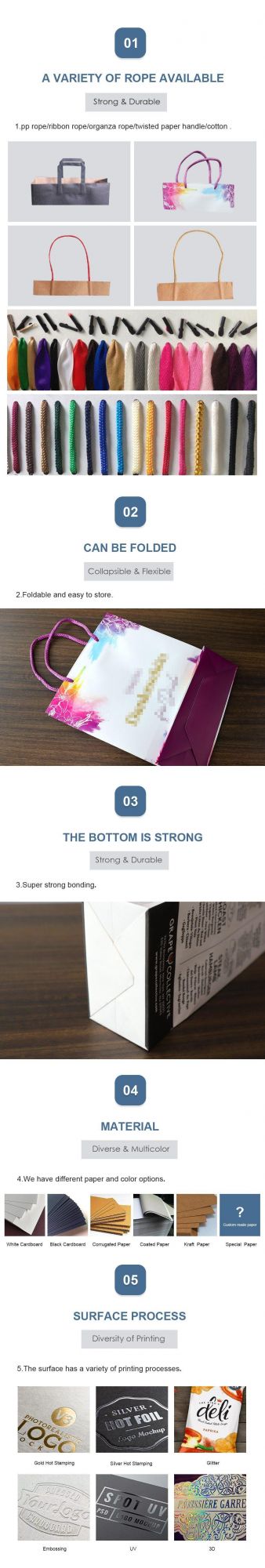 Luxury Custom Gift Bag Shopping Paper Packaging Bag