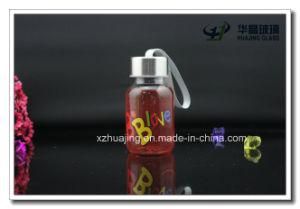 120ml 4oz Cute Baby Glass Milk Bottle on Hand with Measure