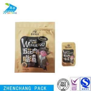 Gravure Printing Resealable OEM Dried Meat Food packaging Zipper Lock Bag