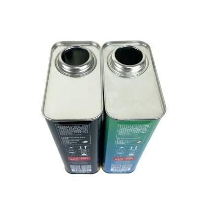 Square Tin Can Customized Lubricating Engine Oil Mteal Tin Cans