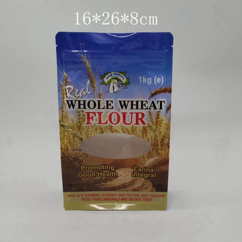 Digital Printing Wheat Flour 1kg Bag Flat Bottom Plastic Packing Bag