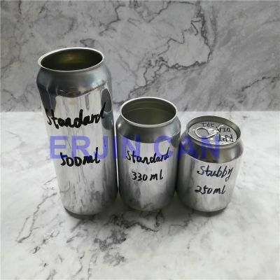 Aluminum Beverage Cans Empty Juice Can 150ml 185ml 200ml 269ml 310ml 330ml 355ml 375ml 473ml 500ml