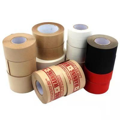 Cheap Customized Print Logo Water Activated Gummed Packaging Kraft Paper Tape