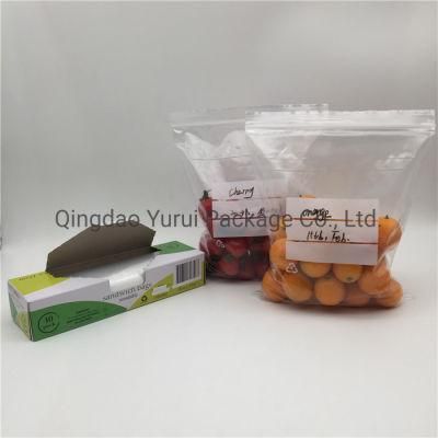 Tight Transparent Refrigerate Use Zipper Packaging Plastaic Candy Zip Lock Dust-Proof Food Storage Bag