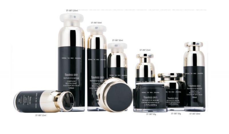 Custom Luxury Cosmetic Packaging Set Glass Cosmetic Bottle and Jar
