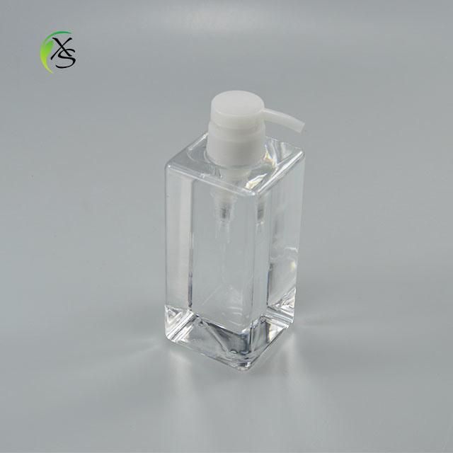 Square Shampoo Bottles Dispenser Liquid Soap Packaging Plastic Shampoo Bottle with 580ml Capacity