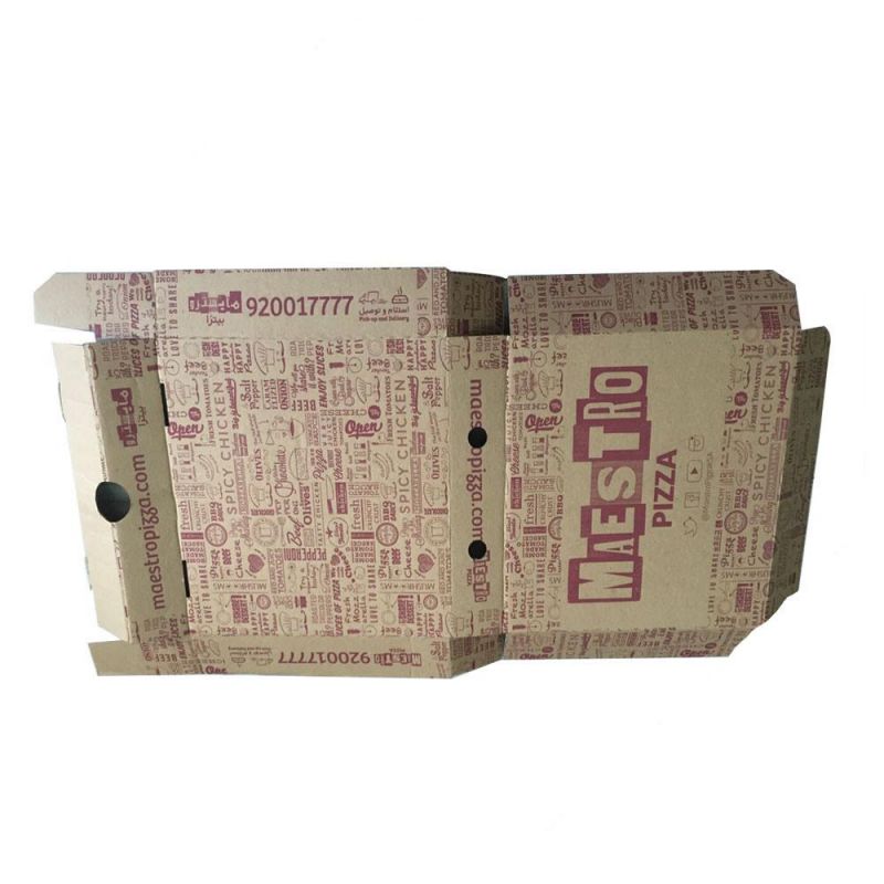 Flexo Printed Kraft Paper Food Packaging Box