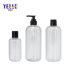 Empty Round Clear 200ml 450ml Bottles Body Lotion Gel Pump Bottle