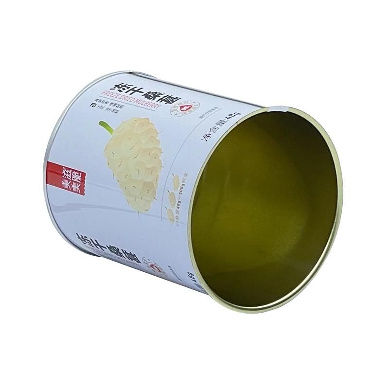 8110# Customize Food Grade Round Tin Can for Food Packaging