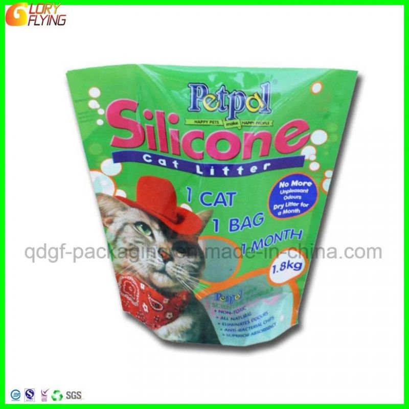 Clear Window Plastic Food Packaging Cat Litter Pouch/Bag