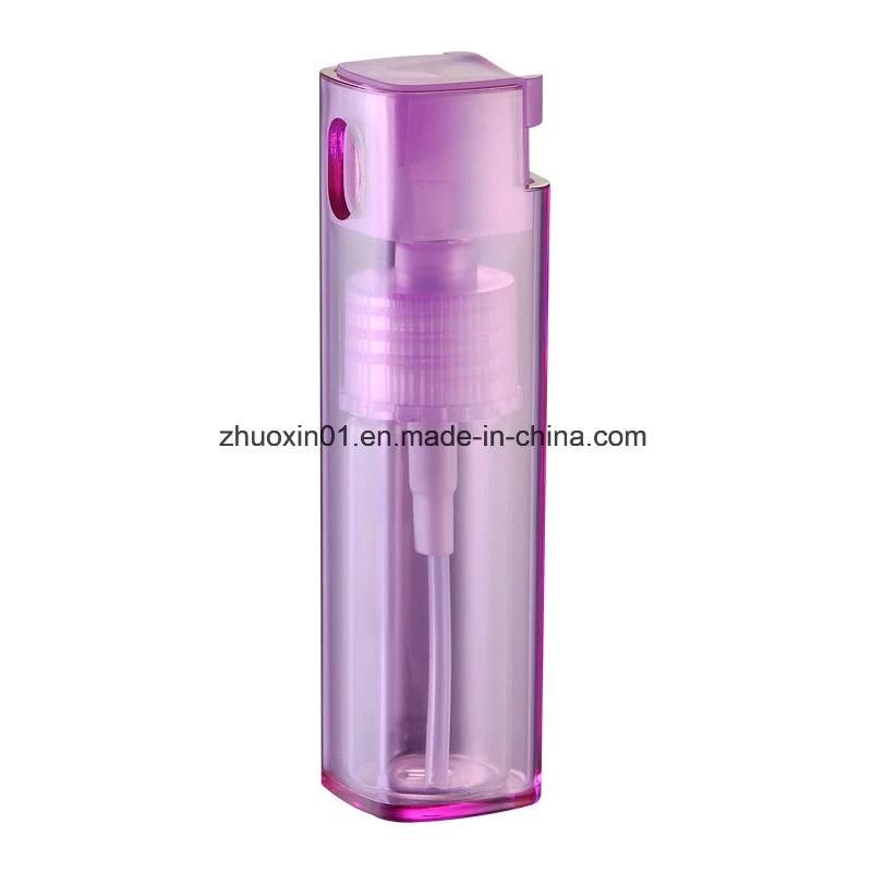 New Design Cosmetic Acrylic Purple Square Spray Bottle