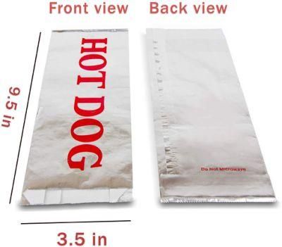 Hotdogs Tea Paper Sheets Takeaway Aluminium Bag