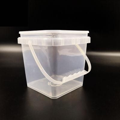 Hot Sale 20L Square Plastic Bucket with Handle and Lids Food Grade 5 Gallon Square Bucket