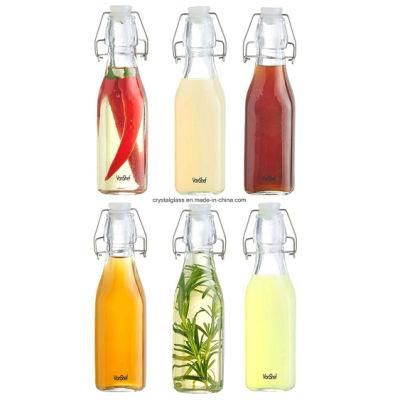 16oz Sodas Soft Drinks Packing Glass Bottle with Swing-Top Cap 250ml 500ml 750ml 1000ml