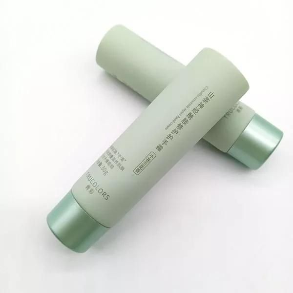 Super Flat Cosmetic Plastic Lotion Tube Packaging with Screw Cover