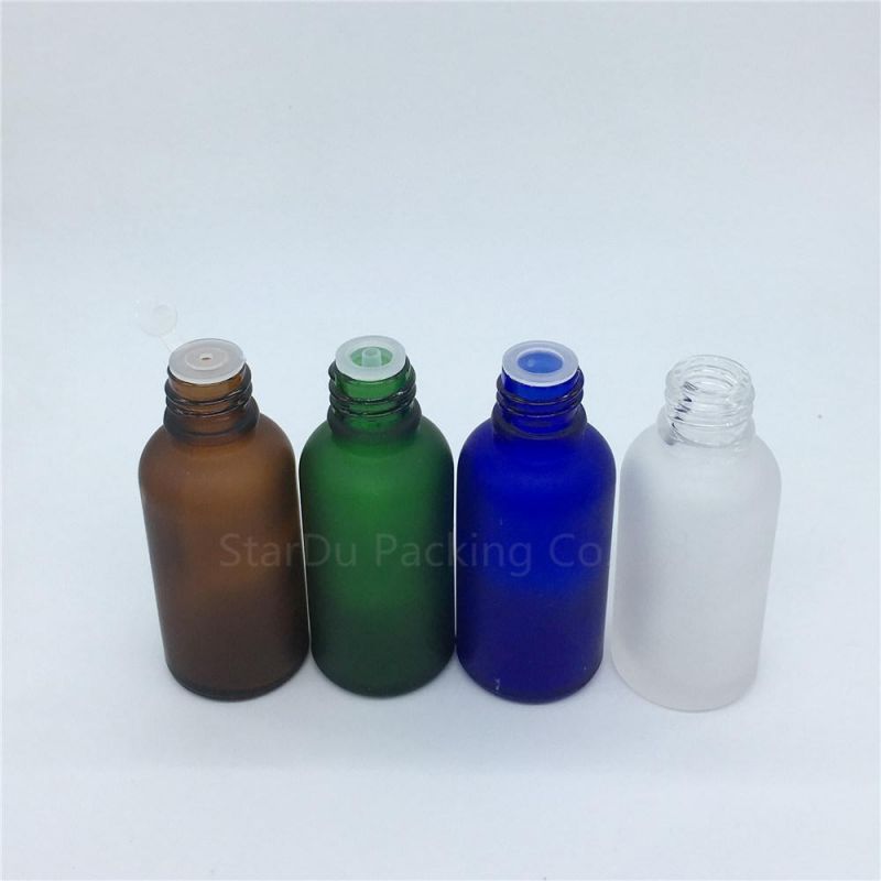 Travel Bottle 30ml Green Blue Amber Glass Bottle