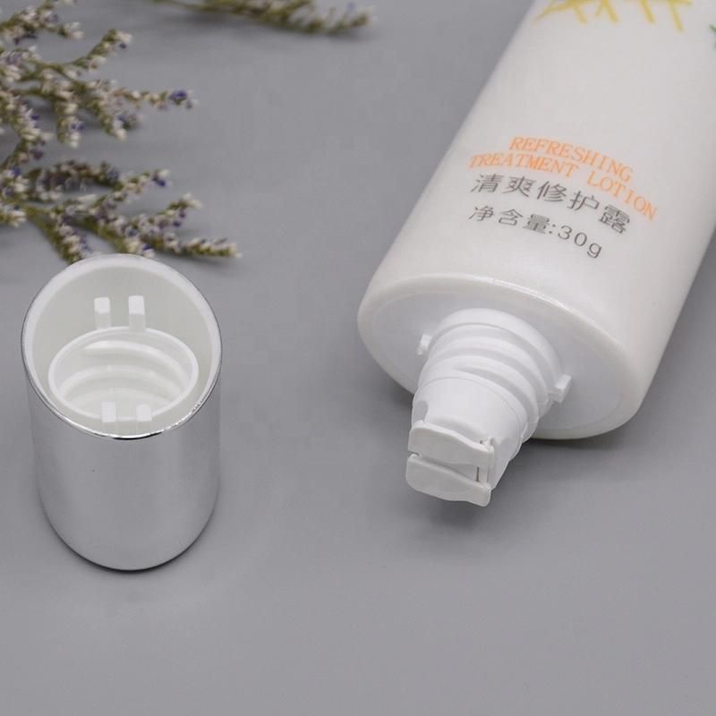 Dual Chamber Tube Empty Plastic Cosmetic Packaging Double Nozzle Tube