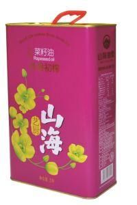 3L Liquid Can Olive Oil Packaging Customized Printing 3 Liter Food Grade Oil Container with Carry Handle